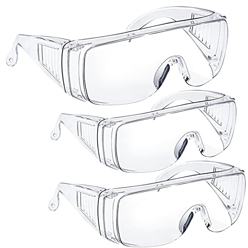 Safety Glasses Goggles Over Eyeglasses Anti Fog for Women Men Safety