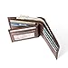 ID Stronghold Extra Capacity Bifold Wallet for Men - RFID Blocking Genuine Leather Wallet Luxury Brown