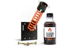 HODAG Licking Branch Mock Scrape Kit for Whitetail Deer – Buck Attractant & Lure - Includes 8 oz AllSeason Hunting Scent – Dripper & Hemp Rope Alternative – Attach to Any Tree with Spring Design