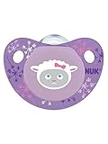 NUK Cute as a Button Farm Animals Pacifier in Assorted Colors and Styles, Girl, 0-6 Months