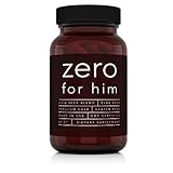 Zero for Him Dietary Vegan Fiber Supplement for Men (60ct), Fiber Pills with Psyllium Husk, Flax Seeds, and Chia Seeds for Digestive Health, for Men Seeking Clean, Fun, and Pure Night Time Play