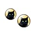 JIAYIQI 925 Sterling Silver Gold Colored Post Lightweight Hoops | Gold Hoop Earrings for Women 50 mm