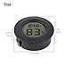 EEEKit 6-Pack Hygrometer Thermometer Digital LCD Monitor Indoor Outdoor Humidity Meter Gauge for Humidifiers Dehumidifiers Greenhouse Basement Babyroom, Black Round, Measure in Fahrenheit/Celsius