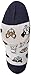 K. Bell Women's 2 Pack Novelty Crew Socks, Dog White/Black, Shoe Size: 4-10