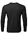 Men's Premium Quality Thermal Henley Crew Neck Long Sleeve T-Shirt