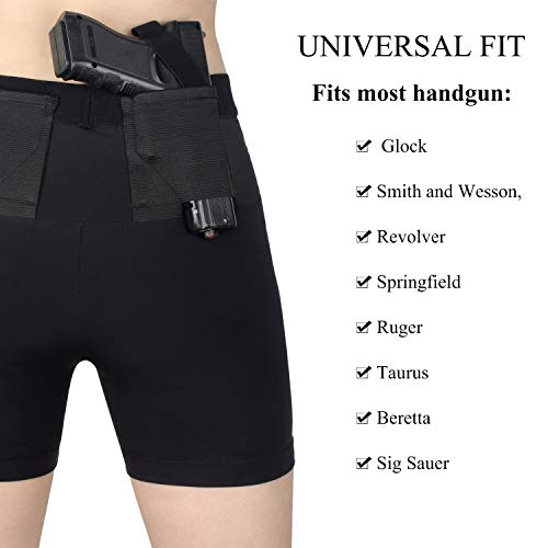 Kosibate Short Gun Holster for Women Concealed Carry with Two Pistol