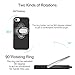 iPhone 7 Plus Ring Holder Case Rock Shock Absorption Ultra Thin Soft TPU Cover Built-in Ring Grip Kickstand Perfect Fit Defender for Apple iPhone 7 Plus 5.5 inches (iPhone 7 Plus Black)