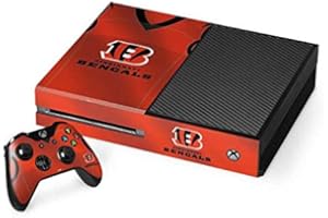 Skinit Decal Gaming Skin Compatible with Xbox One Console and Controller Bundle - Officially Licensed NFL Cincinnati Bengals Team Jersey Design