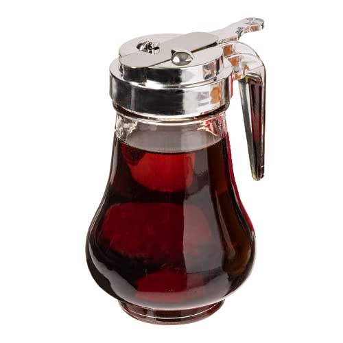 1 Syrup Dispenser 8oz (240mL)Glass Bottle NoDrip Pourers for Maple