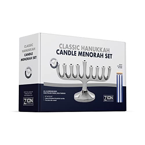 Unique Menorah Zion Judaica 21'' High Candle Menorah For