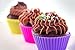 48 Pack of Reusable Silicone Baking Cups/Cupcake Liners with Silicone Spatula From Kitchen Fanatic