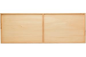 Narrow Wood Canvas 12 x 36 x 3/4-inch Wooden Sign Blanks with Frame for Panoramic Style Photo Display, by Woodpeckers