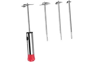 INOOMP Stainless Steel Fruit and Vegetable Corer Ergonomic Grip Core Remover Pitter for Cherry Pear Apple