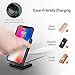Seneo Wireless Charger, Qi Certified Wireless Charging Stand Compatible with iPhone Xs MAX/XR/XS/X/8/8 Plus, 10W for Galaxy Note 9/S9/S9 Plus/Note 8/S8, 5W All Qi-Enabled Phones(No AC Adapter)