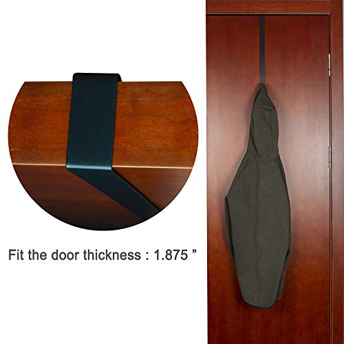 image for WISH Wreath Hanger Over-The-Door Hook for Clothing, Towels, Wreaths, B