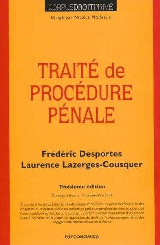 Traité de procédure pénale