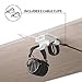 HumanCentric Headphone Stand with USB Charger (White) | Under Desk Headset Hanger and Mount with USB-C, USB-A and QC 3.0 | Gaming, Computer, and PC Accessory
