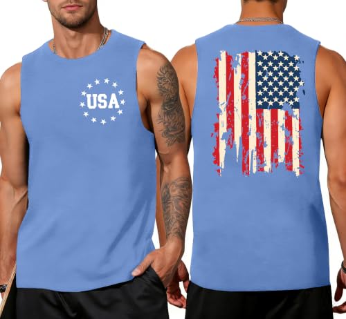 Mens 4th July Shirt USA T Shirt