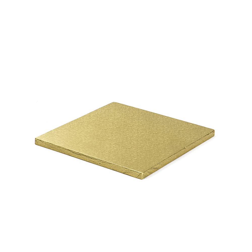 DECORA 0931713 Gold Square CAKEBOARD CM 30X1,2 H, Carta