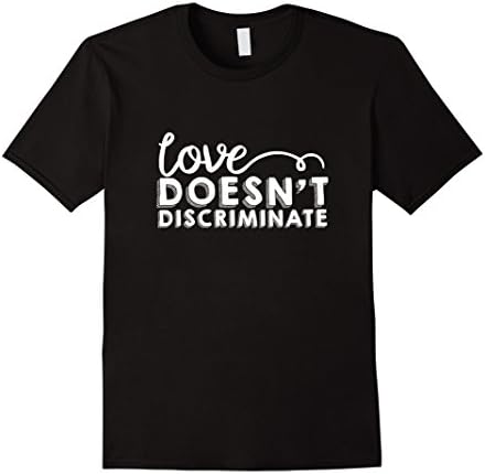 Men's Love Doesn't Discriminate T-Shirt - Support, Hope, Hamilton) Medium Black