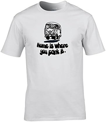 Home is Where You Park IT- Funny Camper Van Driver Men's T-Shirt from Fat Cuckoo