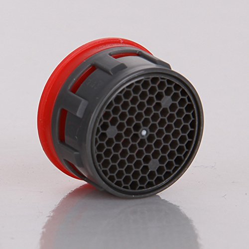 Ozzptuu 6 Pack Plastic Faucet Replacement Aerator Insert Faucet Filter Red - Thumbnail 3