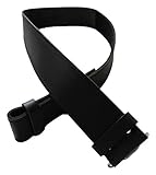Scottish Black Kilt Belt Smooth Finish Waist 48 - 56 (X-Large)