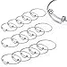 15pcs Adjustable Wire Blank Bangle Bracelet for Womens DIY Jewelry Making,2'',2.4'',2.6''