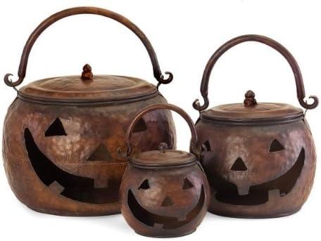 Lighting Business 4628-3 Lidded Pumpkins - Set of 3