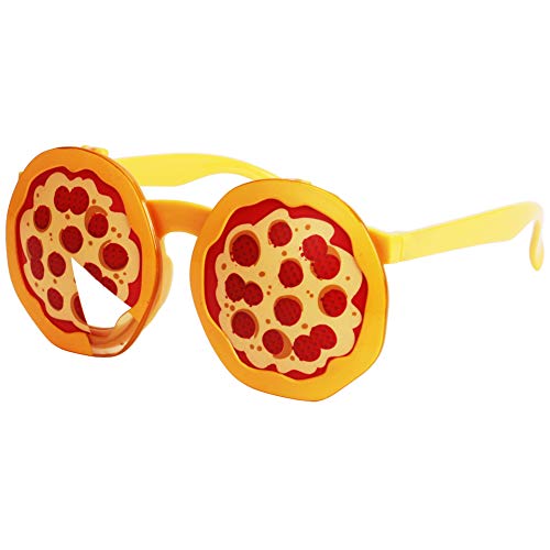 Ocean Line Pizza Sunglasses – Fun Glasses, Party Favors, Novelty Shades, Party Toys, Funny Costume Accessories Kids & Adults (Pizza)