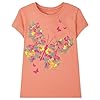 The Children's Place Girls Short Sleeve Graphic T-Shirt, Butterfly, Medium