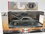 M2 Machines Detroit-Muscle 1970 Chevrolet Chevelle SS 396 1:64 Scale R33 15-67 Grey/Black Details Like NO Other! Over 42 Parts