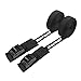 Dorsal Surfboard Kayak SUP Surf Roof Rack Tie Down Straps 15FT Black Pair