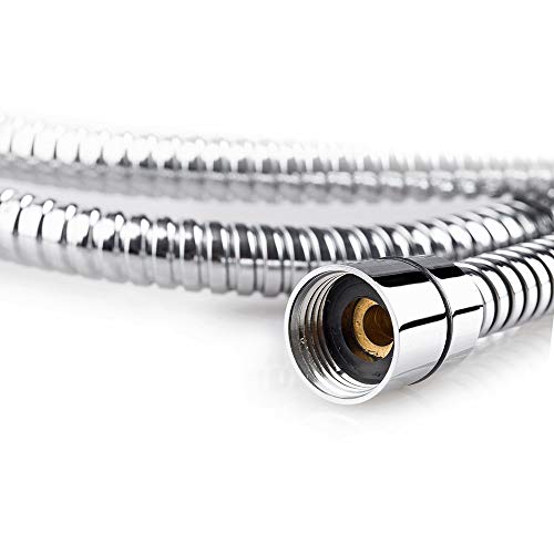 Ostrichy Shower Hose Extra Long, Stainless Steel Chrome Shower Hose Replacement for Hand Held Shower Head, 79 inch Shower Head Hose Extra Long, Shower Head Hose with Brass Fittings
