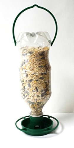 Gadjit Soda Bottle Bird Feeding Starter Kit Includes 1 Soda Bottle Hanging Feeder and 1 Watering Well. Just Add 2 Empty Soda Bottles, Birdseed, and Water, Feed Wild Birds Promote Plastic Bottle Re-use - Thumbnail 4