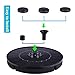 Immuson Solar Fountain Pump with LED Lights, 2.4W Free Standing Bird Bath Fountain Water Pump, Outdoor Floating Fountain Pump Kit for Garden, Pool, Pond, Patio Ideal Decoration, 7