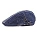 Denim Flat Cap Gatsby Newsboy Ivy Irish Hats Jean Cabbie Driving Scally Duckbill Hat