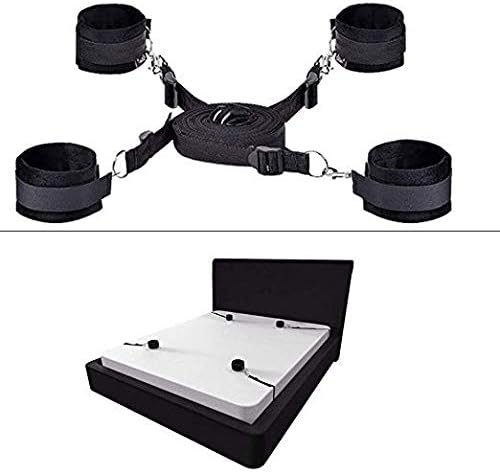 Amazon Com Cmaxer Fetish Bed Restraint Kit For Couples Sex Adjustable Adults Bdsm Toys Sets With Hand Cuffs Ankle Cuff Bondage Collection Bed Restraints Health Personal Care