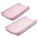 Summer Ultra Plush Changing Pad Cover 2-Count, Pink & Polka Dot