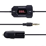 Coocheer Universal Car Wireless FM Transmitter USB Car Charger for Smartphones MP3 Player (Black #1)