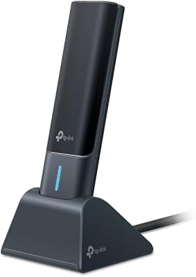 【2024 Novo】 TP-Link Archer TXE70UH | Adaptador USB sem fios de alto ganho | Wi-Fi6E AXE5400Mbps| Cobertura mais ampla | USB3.0 | Jogo de Menor Latência|Compatível com Windows 11