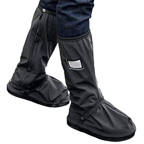 elecnewell Waterproof Overshoes Rain Boot Shoe Cover with Reflector Foldable Reusable Adjustable Rai elecnewell Waterproof Overshoes Rain Boot Shoe Cover with Reflector Foldable Reusable Adjustable Rai