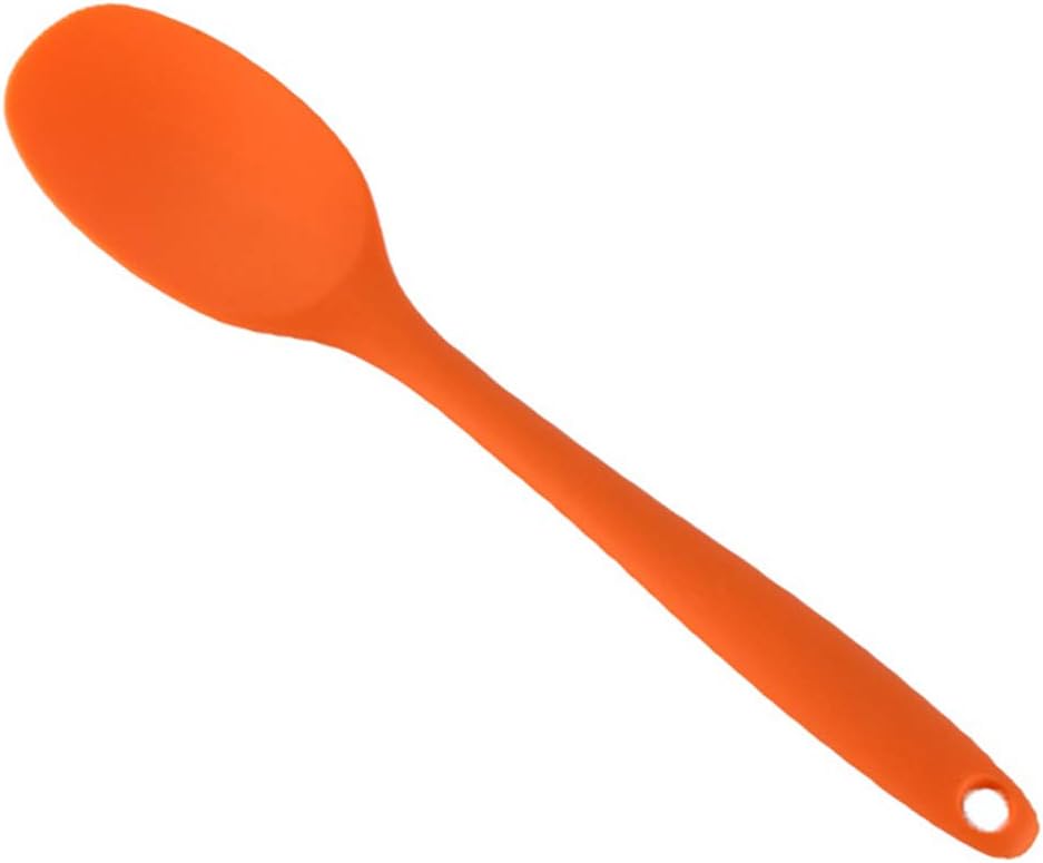 YHCWJZP Silicone Spoon, Silicone Long Handle Spatula Non-Stick Scraper Spoon Kitchen Cooking Utensil Kitchen Tools Kitchen Supplies