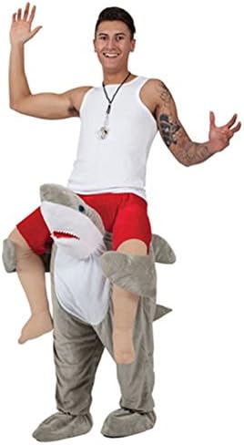 Ride On Riding Shoulder Adult Baby Beer Guy Christmas Halloween Costume Unisex Fancy Dress (Shark)