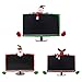 MOSTOP Computer Decoration Cover Christmas Computer Decoration Case Three Dimensional Cartoon Computer Monitor Border Cover (Snowman)thumb 3