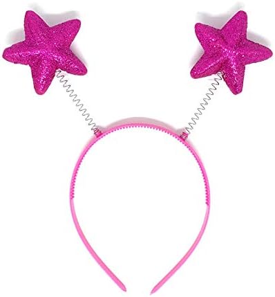 Albertino Princess Purple Star Antenna Boppers Costume Headband Party Headwear Accessory Halloween Edition