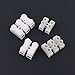 100Pcs 2P CH2 + 3P CH3 Quick Connector Spring Wire Connector Screw Terminal Barrier Block for LED Strip Light Wire Connecting - 4 Styles