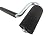 Laminate Veneer J Roller 12” Long Bent Steel Handle, 1.5” Diameter x 3” Long Hard Rubber Roller LR