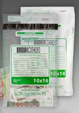 10X14 CLEAR DEPOSIT BAG (CASE OF 500) - (758182680397)