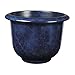 Round Moonstone Planter, Blue, 21-Inch